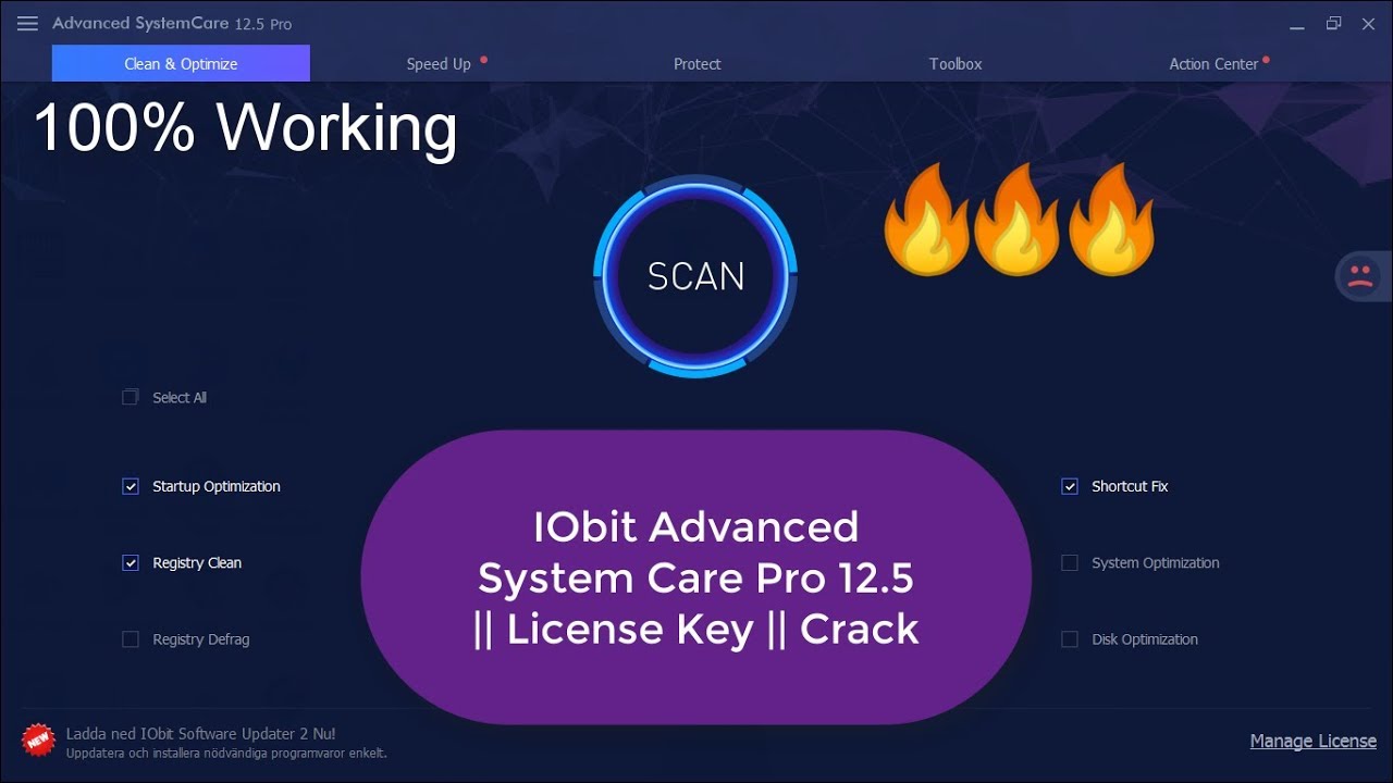 iobit advanced systemcare pro key
